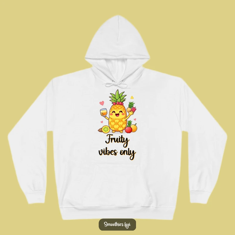 Funny Pineapple Blender Hoodie: Cozy Up with a Joyful Fruit Fusion!