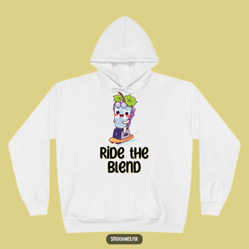 Funny Giggling Grapes Blender Hoodie - Cozy & Quirky Apparel