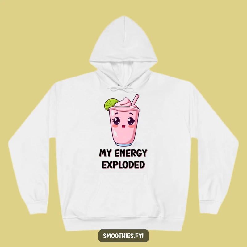Funny Kawaii Smoothie Surprise Hoodie - Cozy Up with Shocking Fun