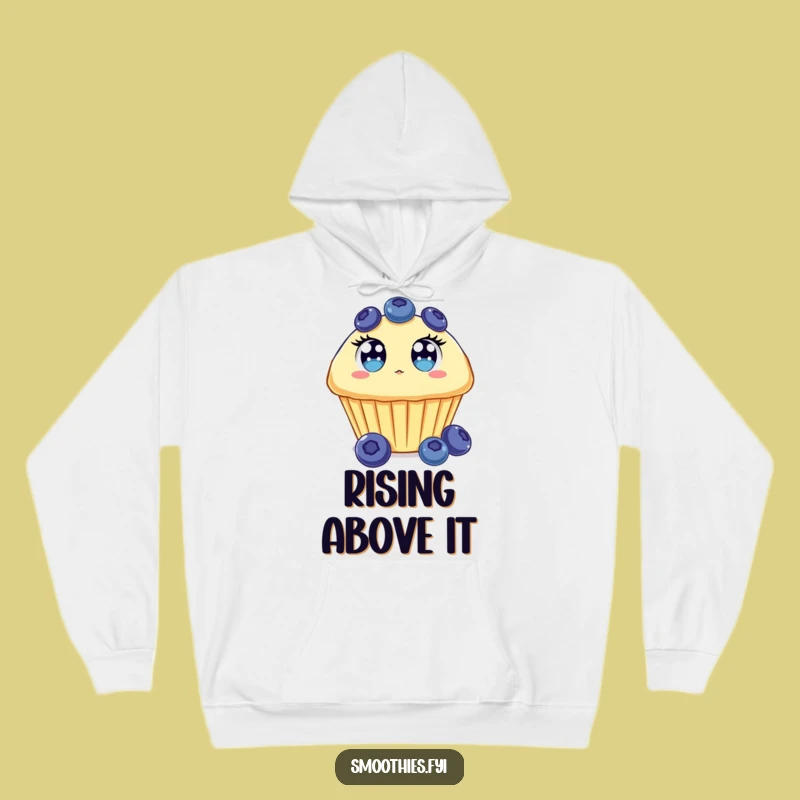 Funny Muffin Hoodie: Surprised Blueberry Muffin, Cozy & Hilarious Gift