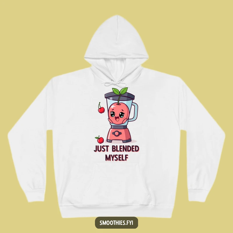 Funny Surprised Cherry Blender Hoodie: Cozy Up with This Hilarious Gag Gift