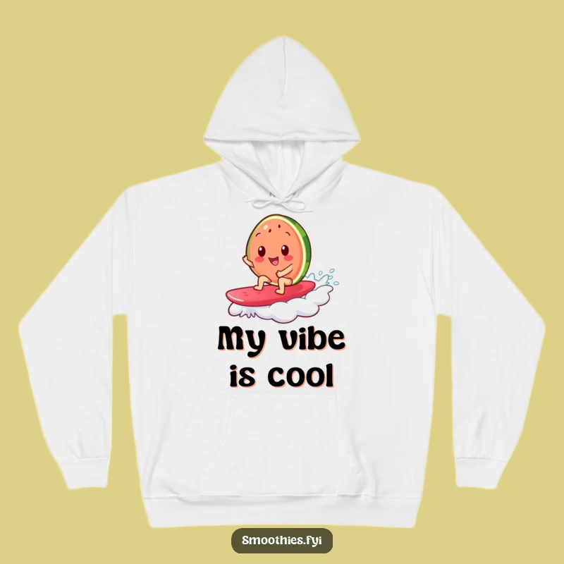 Cozy Funny Watermelon Surf Hoodie - Warmth and Summer Smiles Guaranteed