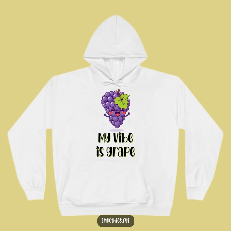 Cozy Funny Grape Bounce Hoodie - Warmth and Bouncy Feelings