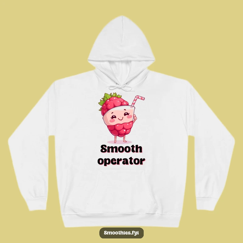 Funny Raspberry Smoothie Hoodie: Cozy Berry Creator Sweatshirt for Warm Pride
