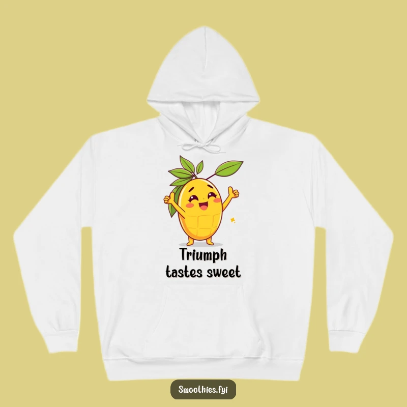 Funny Gleeful Mango Triumph Hoodie: Stay Cozy While Celebrating Wins