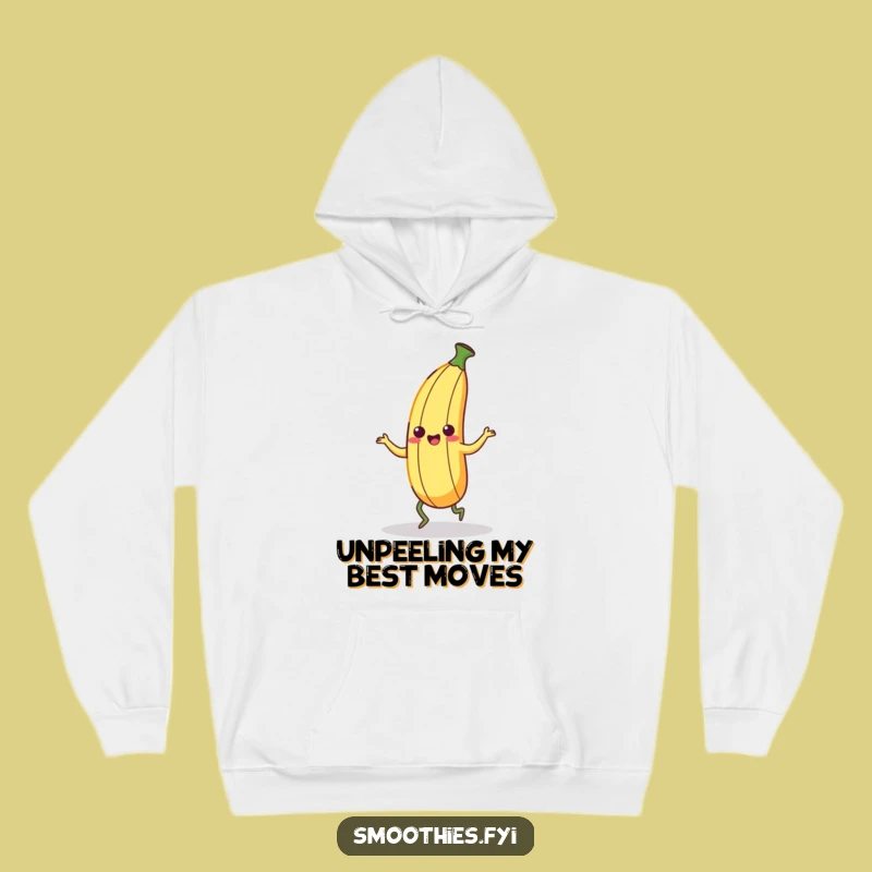 Cozy Funny Kawaii Banana Peel Hoodie - Silly Dance Comfort