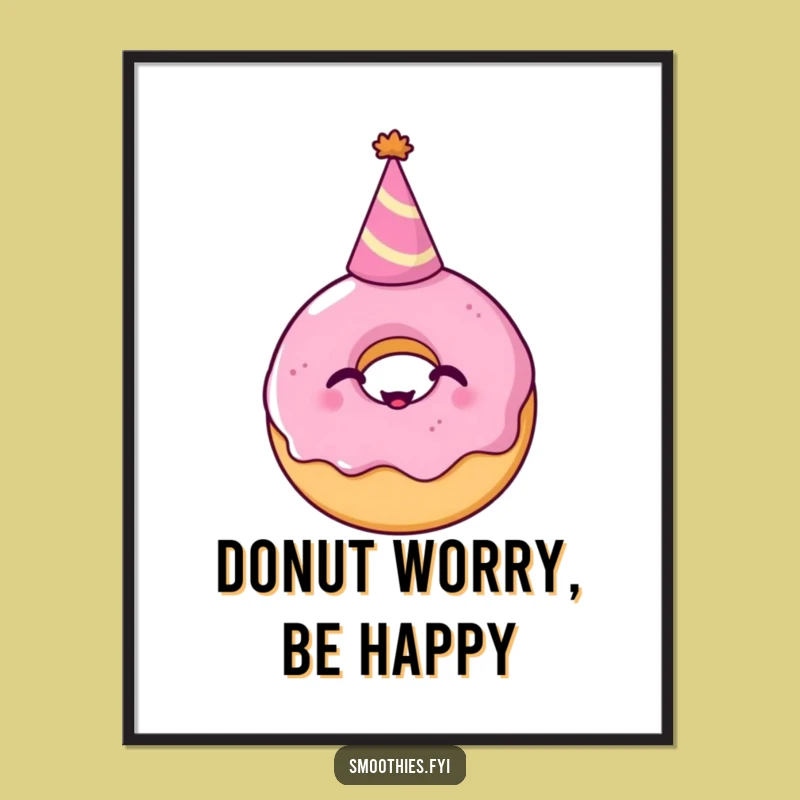 Free Printable Donut Art - Funny Downloadable Decor for a Sweet Atmosphere!