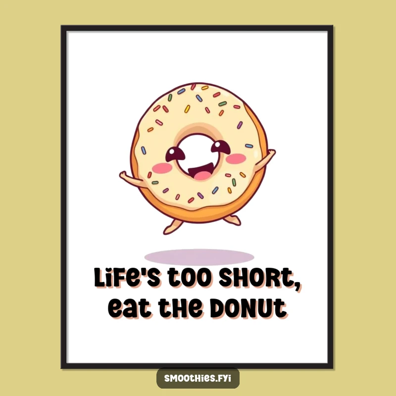 Free Printable Donut Wall Art - Giggling Sprinkles Downloadable Decor!