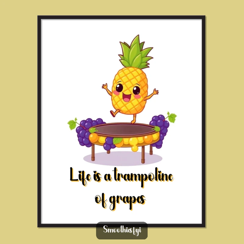 Free Printable Pineapple Art - Funny Downloadable Decor for a Cheerful Vibe!