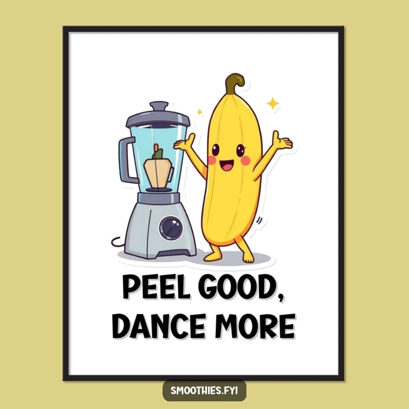 Free Printable Disco Banana Wall Art - Funny Downloadable Decor for a Quirky Space