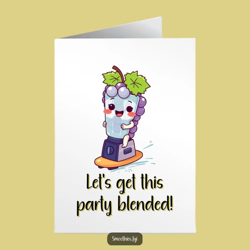 Free Printable Birthday Card: Grape Bunch Surfer - Hilarious Downloadable Gift
