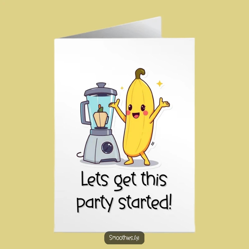 Free Printable Disco Banana Birthday Card - Funny Downloadable Gift for Him & Her