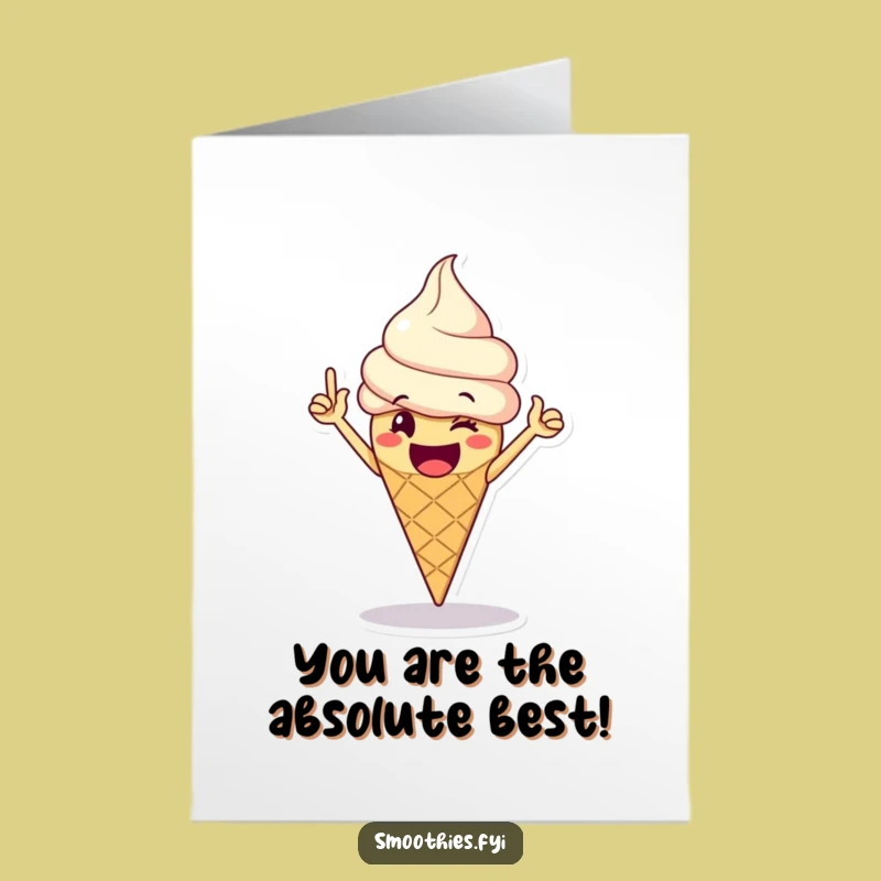 Free Printable Funny Congrats Card: Ice Cream Victory Celebration, Joyful DIY Gift