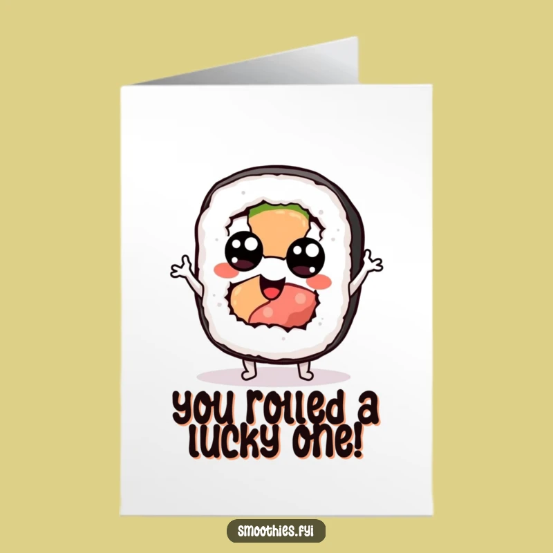 Free Printable Sushi Congrats Card - Jigging with Joy Downloadable!