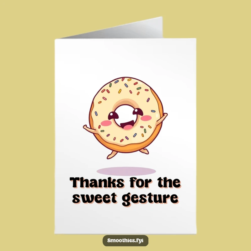 Free Printable Donut Thank You Card - Jump for Thanks Downloadable!