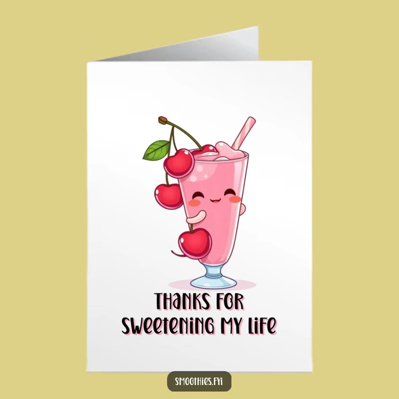 Free Printable Thank You Card: Shy Cherry Says Thanks - Heartfelt Downloadable