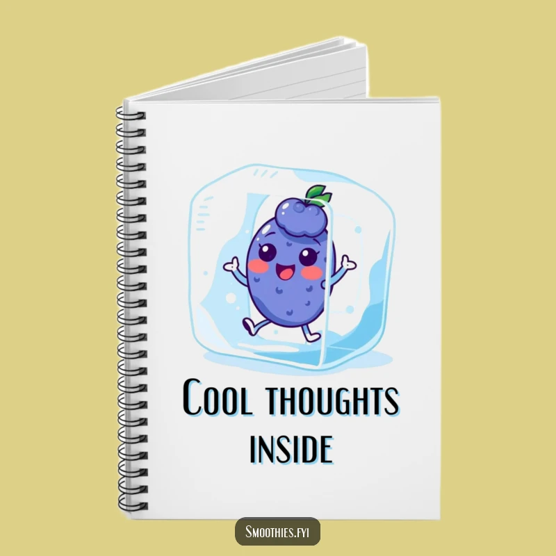 Funny Kawaii Blueberry Notebook - Jot Down Cool Notes!