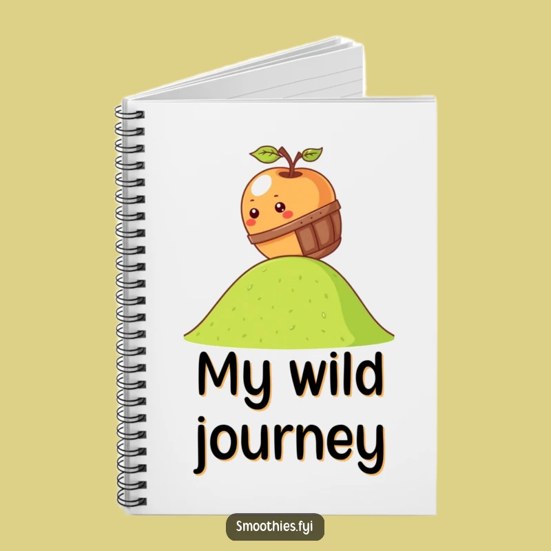 Funny Apple Notebook - Kawaii Barrel Roll Journal