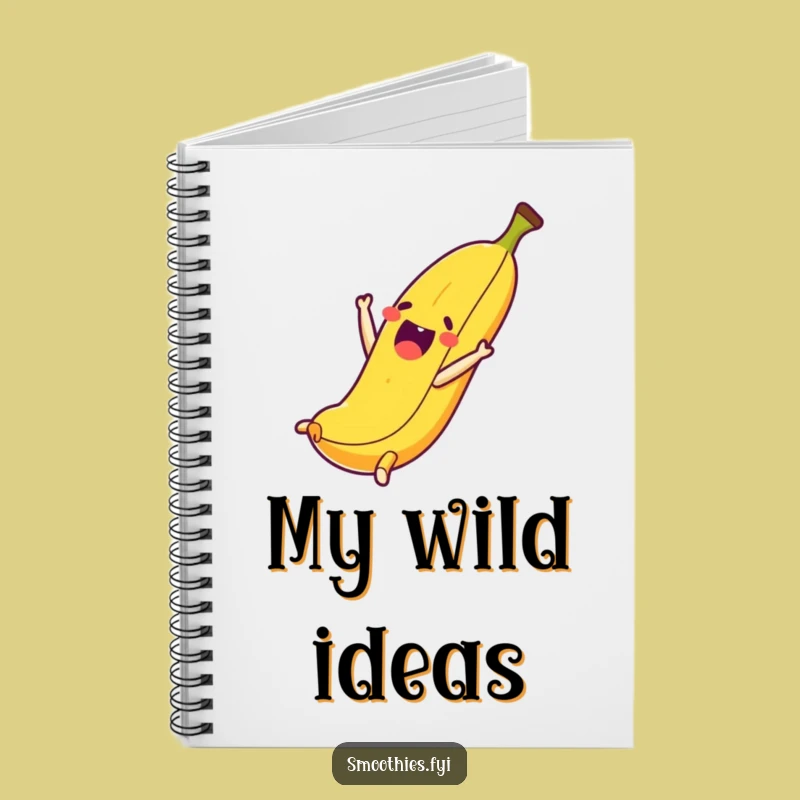 Funny Banana Somersault Notebook: Jot Down Ideas with Fruit Energy