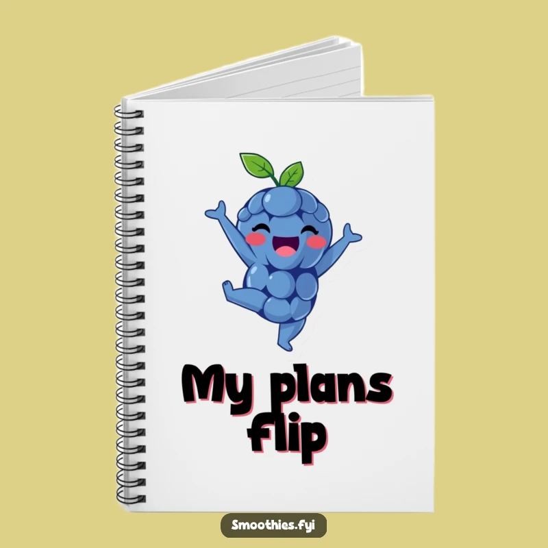 Funny Blueberry Notebook: Jot Down Fun Ideas, A Cute Funny Notebook for Daily Notes