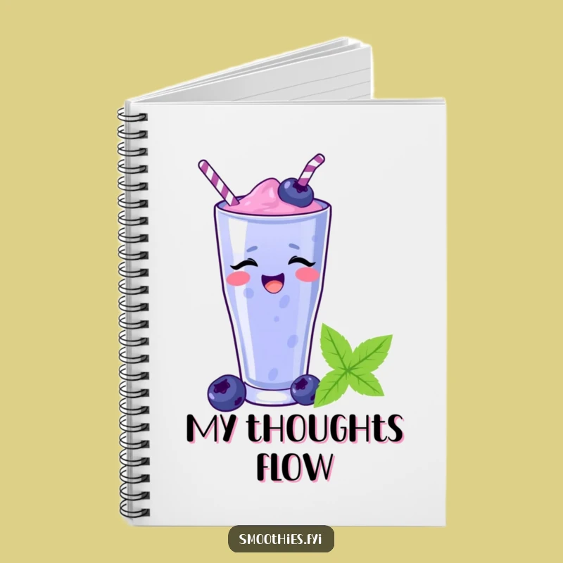 Funny Blueberry Smoothie Journal: Hilarious Giggles Note Book Gift