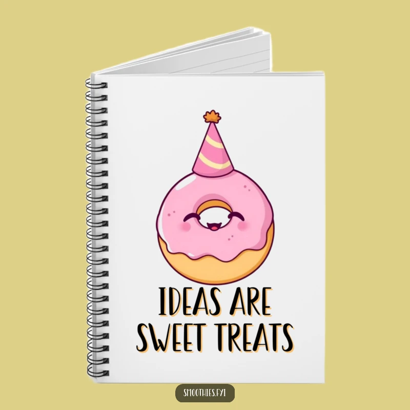 Funny Donut Party Hat Notebook: Giggling Treat Journal Gift for Ideas