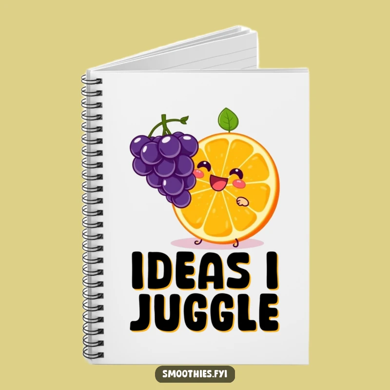 Funny Kawaii Orange Slice Notebook - Jot Down Energetic Notes!