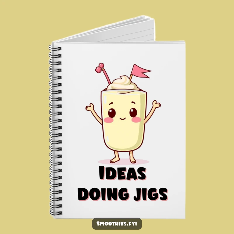Funny Kawaii Smoothie Dancing Notebook - For Your Most Celebratory Thoughts