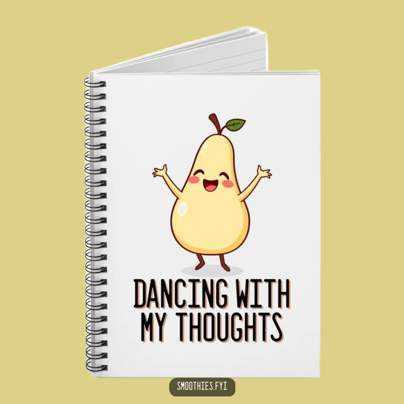 Funny Pear Dance Notebook - Jot Down Ideas with Silly Moves