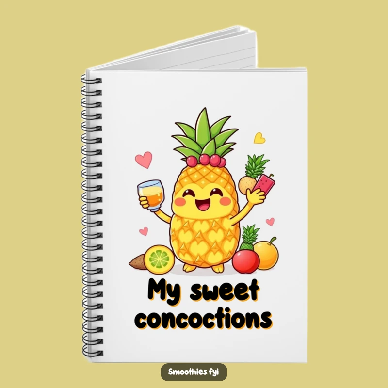 Funny Pineapple Blender Notebook: Blend Your Thoughts with Joy!