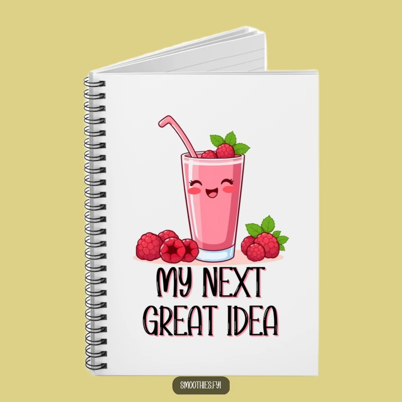 Funny Raspberry Smoothie Toast Notebook: Plan Your Celebrations with Cartoon Charm