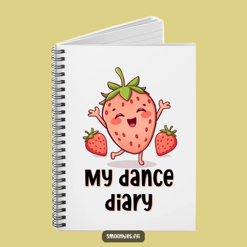 Funny Strawberry Dance Notebook: Jot Down Ideas with Fruity Fun
