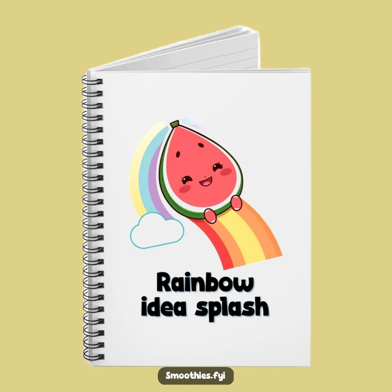 Funny Watermelon Rainbow Notebook: Jot Down Ideas on a Colorful Journey