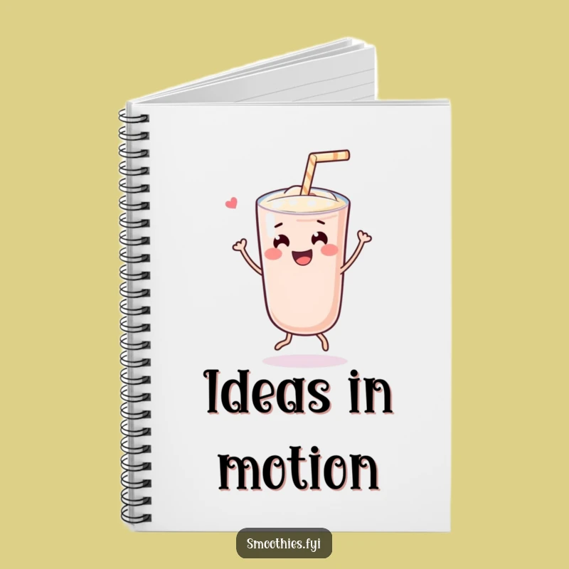 Funny Dancing Kawaii Smoothie Notebook: Jot Down Your Happy Thoughts