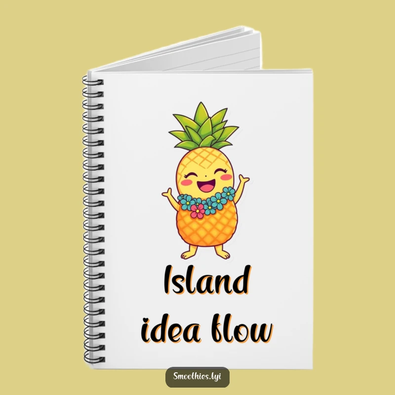 Funny Hula Pineapple Notebook: Jot Down Ideas with Tropical Vibes