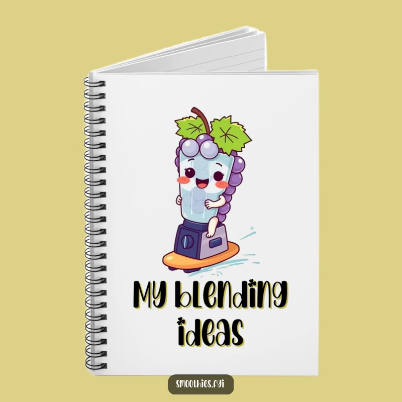 Funny Giggling Grapes Notebook - Jot Down Ideas with Fun