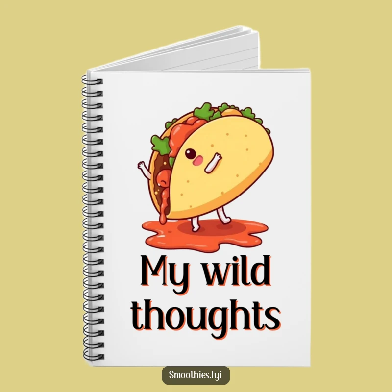 Funny Taco Cartwheel Notebook: Jot Down Ideas with this Lively Friend!