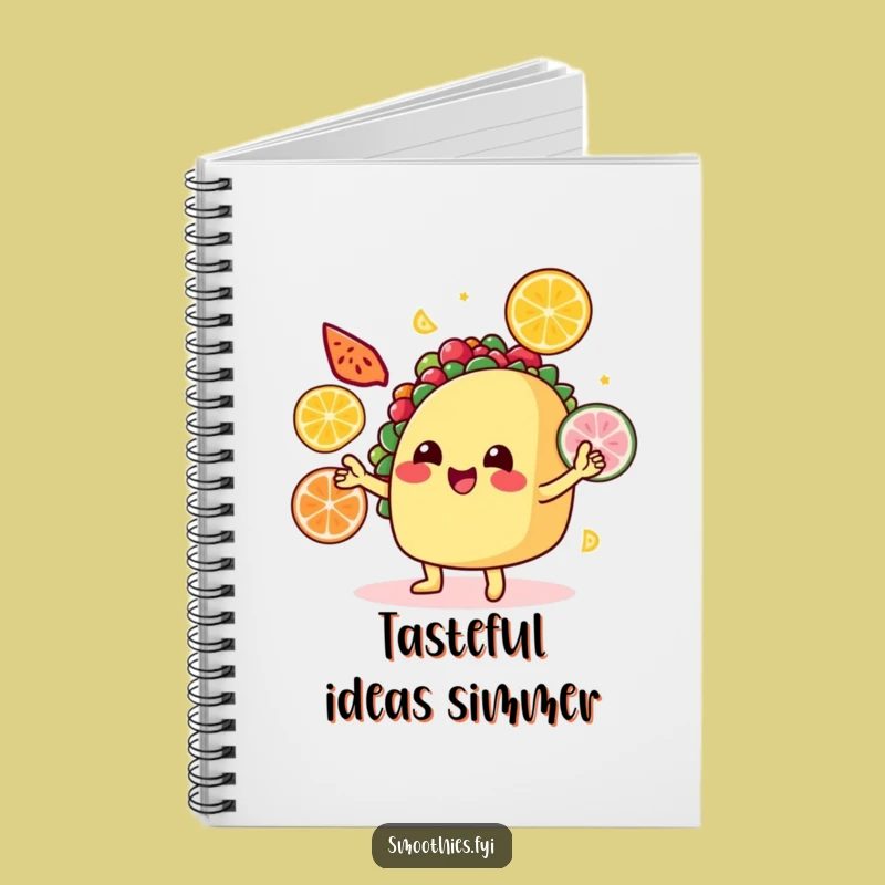 Funny Taco Notebook: Juggling Fruit Journal, Humorous Gift for Food Lovers