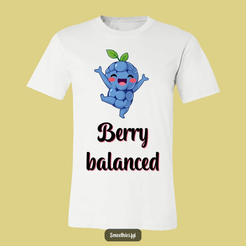 Funny Blueberry Handstand T-Shirt: Upside Down Delight, The Ultimate Funny Tee for Playful Souls