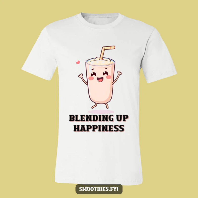 Funny Dancing Kawaii Smoothie T-Shirt: Wear Your Joyful Vibe