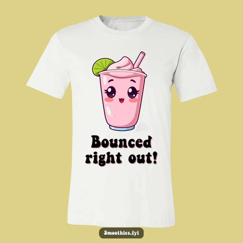 Funny Kawaii Smoothie Surprise T-Shirt - Hilariously Shocked and Refreshing