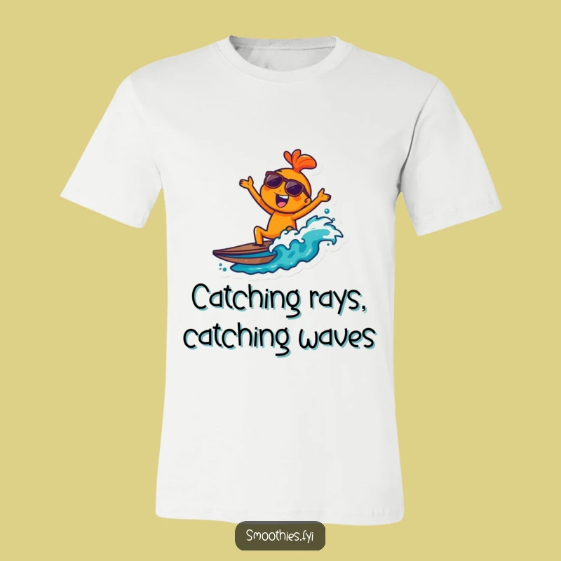 Funny Joyful Orange Sunglasses T-Shirt: Ride the Wave of Humor