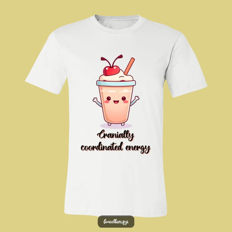 Funny Kawaii Smoothie Cup T-Shirt - Hilarious Fruit Character Tee