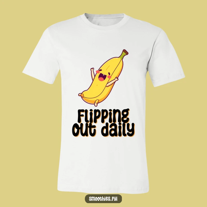 Funny Banana Somersault T-Shirt: Wear Your Enthusiasm with Fruit Flair