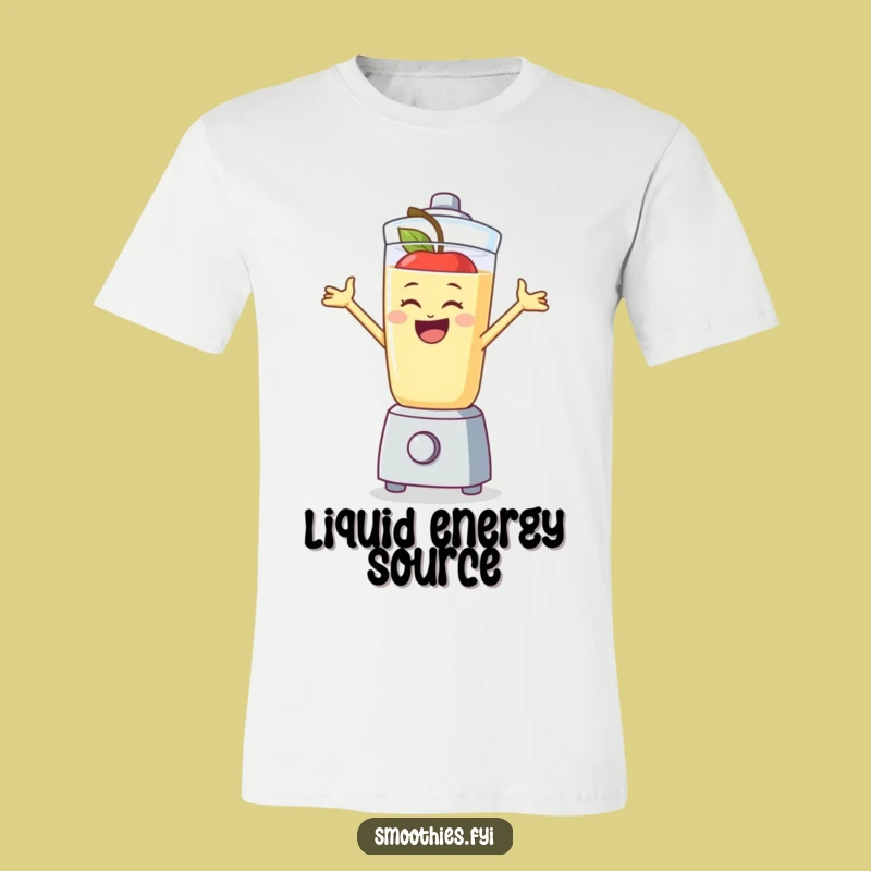 Funny Apple Smoothie T-Shirt: Jump into Fun with this Hilarious Character Tee!