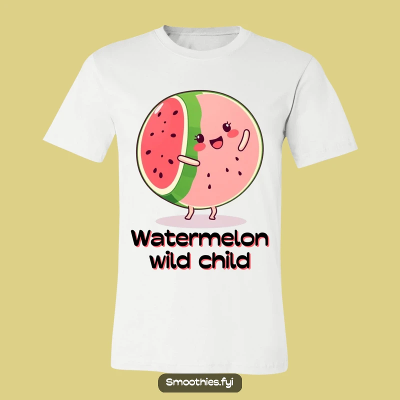 Funny Kawaii Watermelon Cartwheel T-Shirt - Cute Fruit Acrobat Tee Gift
