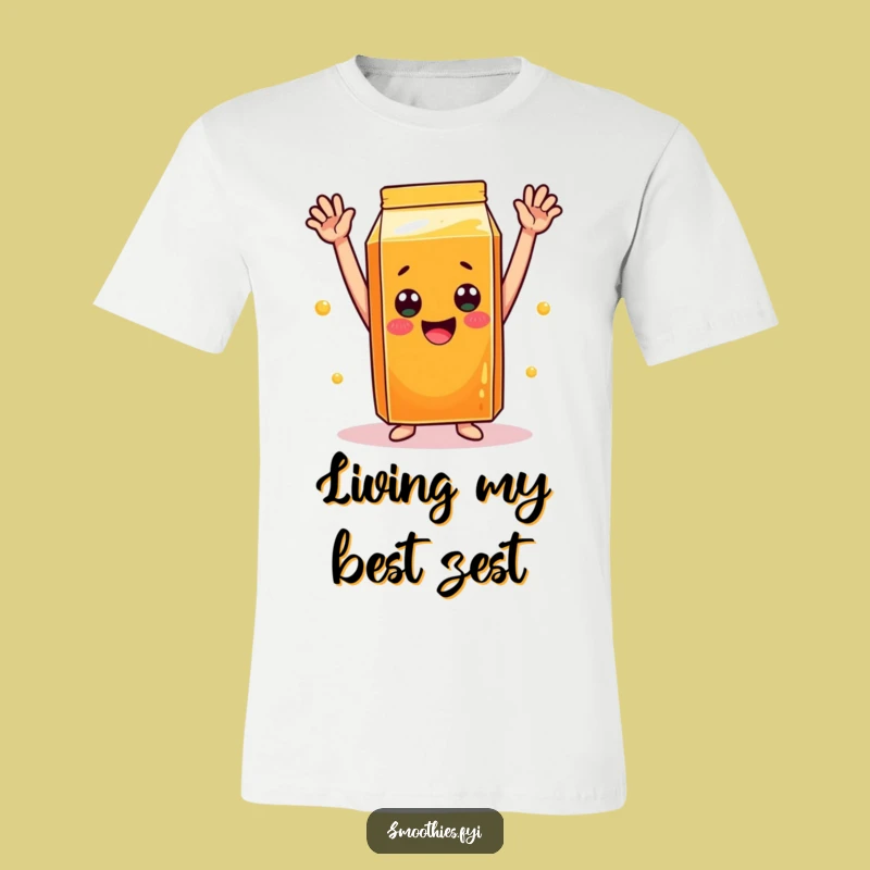 Funny OJ Celebration Tee: Cheerful Carton Apparel for Daily Fun
