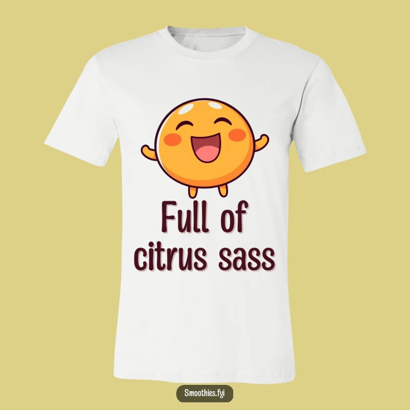 Funny Orange Laugh T-Shirt - Happy Character Tee for Comedic Cheer