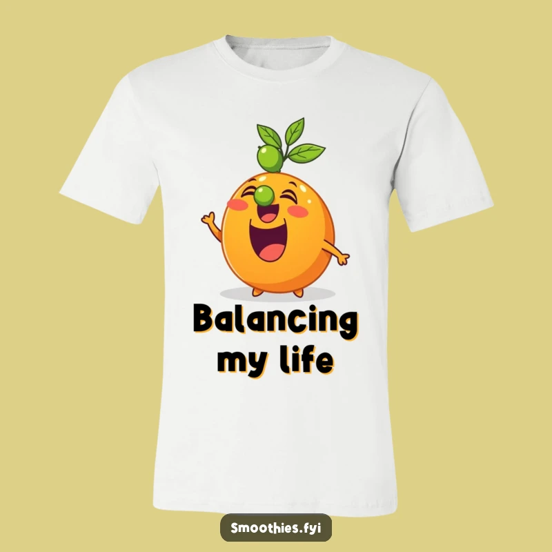 Funny Orange Lime Balance T-Shirt: Citrus Comedy for Everyday Wear