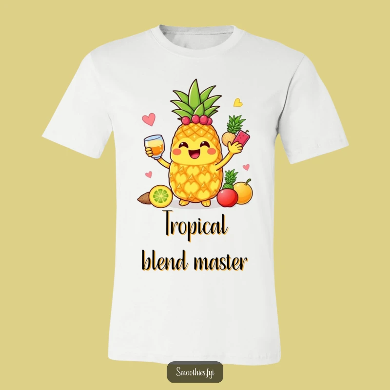 Funny Pineapple Blender T-Shirt: Wear Your Joyful Smoothie Vibes!